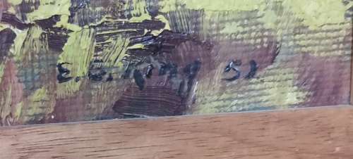 Oil painting by E. B King