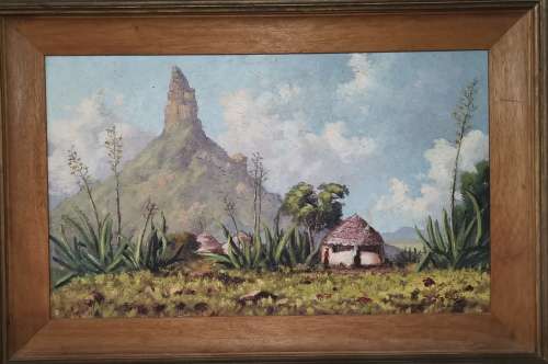 Oil painting by E. B King