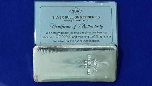 500 gram SILVER BAR