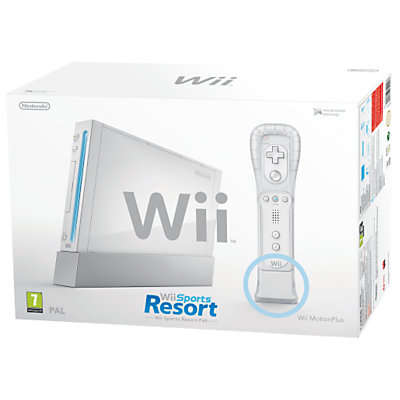 Nintendo Wii Sports resort with extra remote, nunchuck, and 2 x rechargable battery packs
