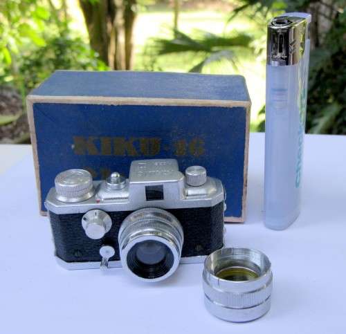 RARE MINIATURE SPY CAMERA COMPLETE WITH LEATHER HOLDER & LENSE + INSTRUCTIONS~VALUE US$300