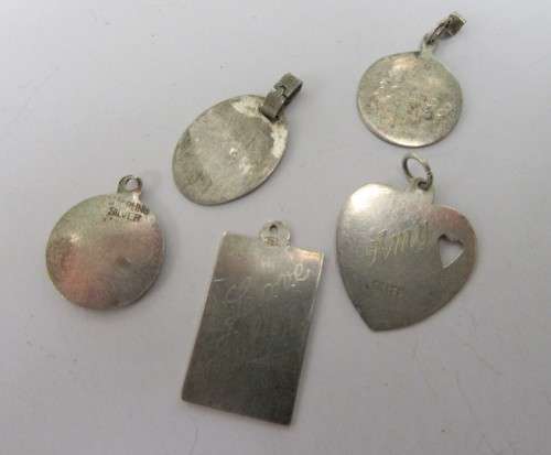 COLLECTION 18 MIXED STERLING SILVER PENDANTS/RINGS/OTHER~IDEAL FOR SELLER/DEALER~LOW COST