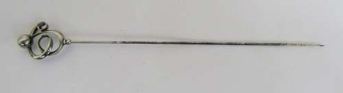 DESIRABLE CHARLES HORNER ART NOUVEAU HAT PIN~FULLY MARKED CHESTER 1907 WOW!!!!