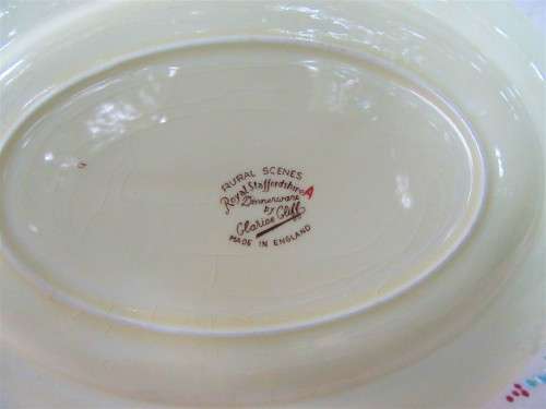 CLARICE CLIFF RURAL SCENES PLATTER # 1 GOOD CONDITION