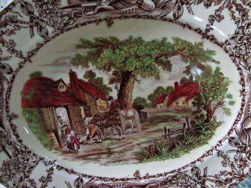 CLARICE CLIFF RURAL SCENES PLATTER # 1 GOOD CONDITION