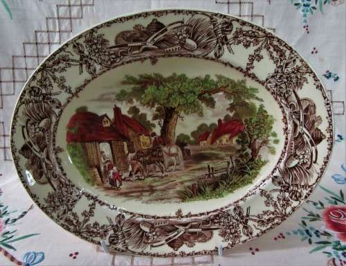 CLARICE CLIFF RURAL SCENES PLATTER # 1 GOOD CONDITION