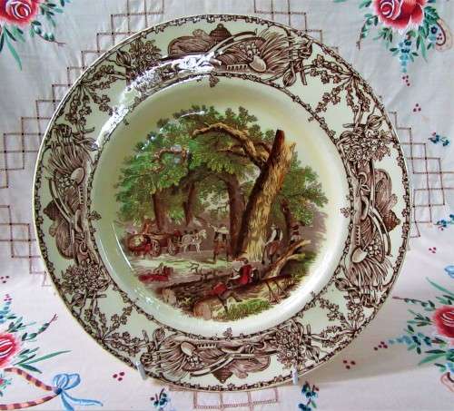 CLARICE CLIFF RURAL SCENES PLATE GOOD CONDITION
