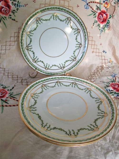 THREE CIRCA 1906 COPELAND SPODE CABINET/DISPLAY PLATES 23 CM DIAMETER VGC