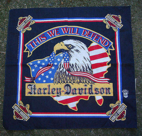 COLLECTABLE~GENUINE HARLEY DAVIDSON~LICENSED PRODUCT~EAGLE BANDANNER