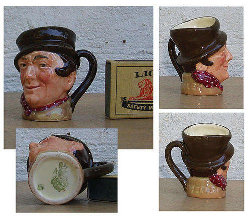 EARLY ROYAL DOULTON MINI CHARACTER JUG~SAM WELLER~1940'S~RETIRED