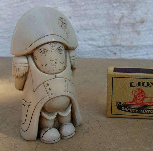 CHARMING NAPOLEON TYPE CARVED FIGURE~JOHN BICCARD SOUTH AFRICA?