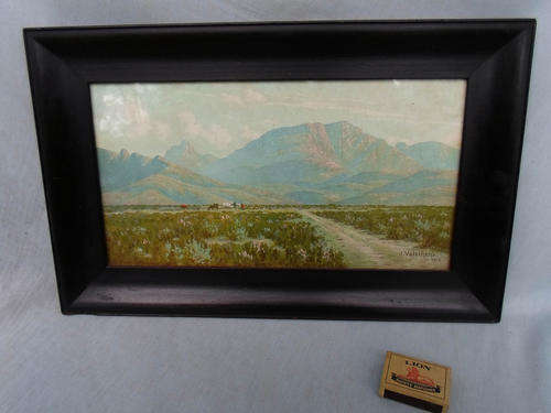 VOLSCHENK ORIGINAL~FRAMED PRINT EARLY 1912 CAPE LANDSCAPE