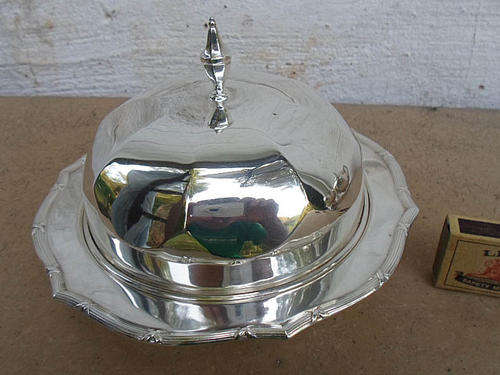 STUNNING RARE 1909 GOLDSMITHS & SILVERSMITHS SP MUFFIN WARMER