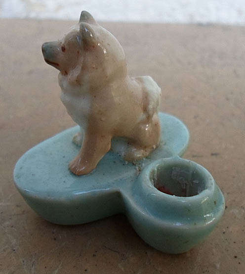 CHARMING VINTAGE WADE ZOO LIGHT WHIMSIE DERIVATIVE~HUSKY 1957-60