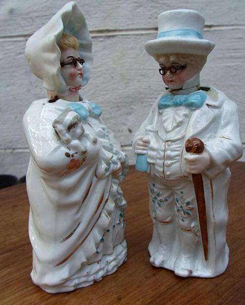 COLLECTABLE ANTIQUE NODDING HEAD FIGURES