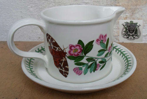PORTMEIRION BOTANIC GARDEN LARGE JUG ON TRAY~MINT