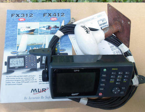 MLR FX312 MARITIME GPS FISH FINDER UNIT WITH AERIAL MANUAL & BROSCHURES~USED VGC