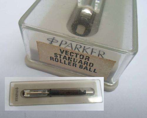 VINTAGE VECTOR STANDARD ROLLERBALL PARKER PEN AS NEW BOXED
