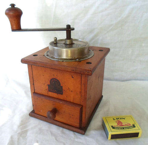 VTG GERMAN WOOD & METAL~ARMIN TROSSER COFFEE GRINDER~WORKING!