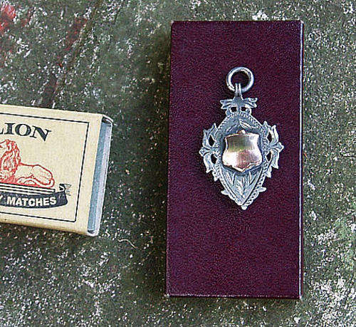 COMBINATION 9CT GOLD/STERLING SILVER HM PENDANT~B'HAM 1909