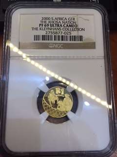 Start at Zero!!!! $$ Clearance $$ All must GO! $$ SOUTH AFRICA GOLD R1 XHOSA 2000 OLD COAT ARMS