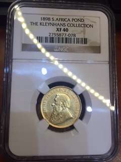 Start at Zero!!!! $$ Clearance $$ All must GO! $$ SOUTH AFRICA ZAR 1898 POND XF40 GOLD