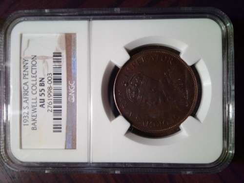 Start at Zero!!!! $$ Clearance $$ All must GO! $$ South Africa - UNION 1932 PENNY AU55 BN