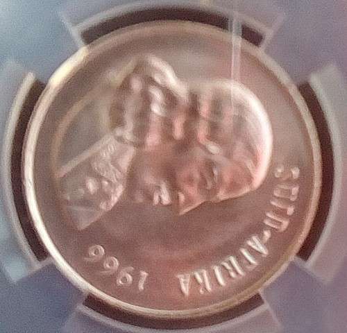 BUY NOW!!!! $$ All must GO!  - SOUTH AFRICA SILVER R1 1966 AFRIKAANS