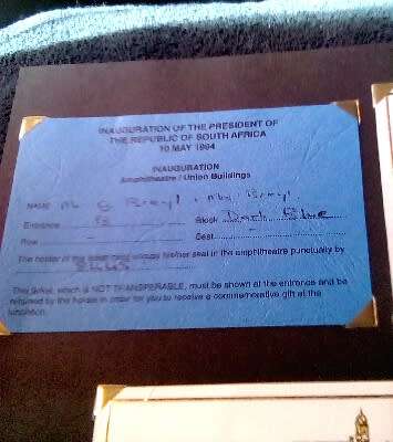 CRAZY ZERO START!!!! $$ All must GO!- AUTHENTICATED AUTOGRAPH MANDELA WITH PROOF R5 1994