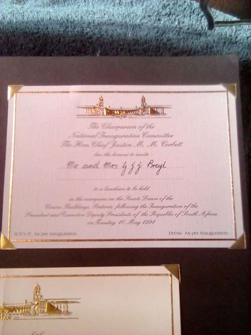 CRAZY ZERO START!!!! $$ All must GO!- AUTHENTICATED AUTOGRAPH MANDELA WITH PROOF R5 1994