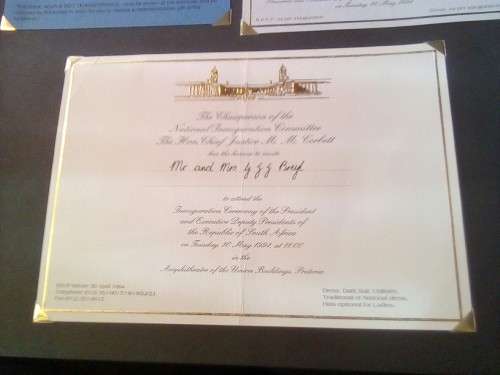 CRAZY ZERO START!!!! $$ All must GO!- AUTHENTICATED AUTOGRAPH MANDELA WITH PROOF R5 1994