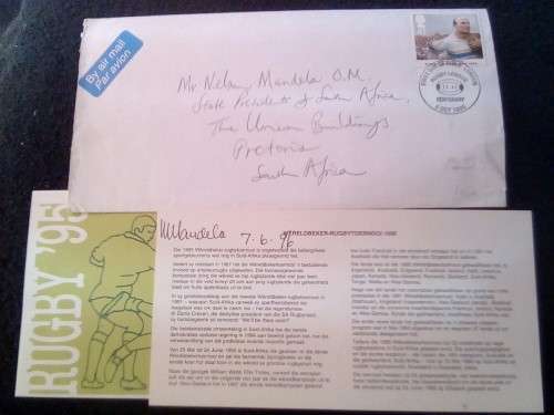 CRAZY ZERO START!!!! $$ All must GO!  - AUTHENTICATED SIGNATURE MANDELA ORIGINAL FDC 1996