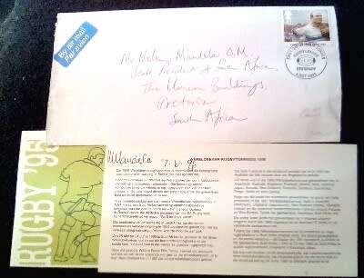 CRAZY ZERO START!!!! $$ All must GO!  - AUTHENTICATED SIGNATURE MANDELA ORIGINAL FDC 1996