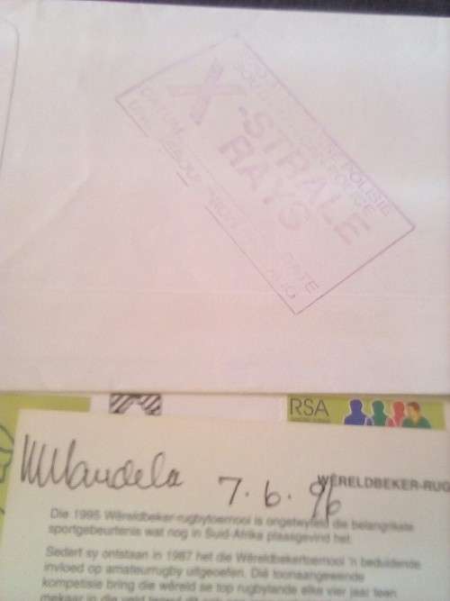 CRAZY ZERO START!!!! $$ All must GO!  - AUTHENTICATED SIGNATURE MANDELA ORIGINAL FDC 1996