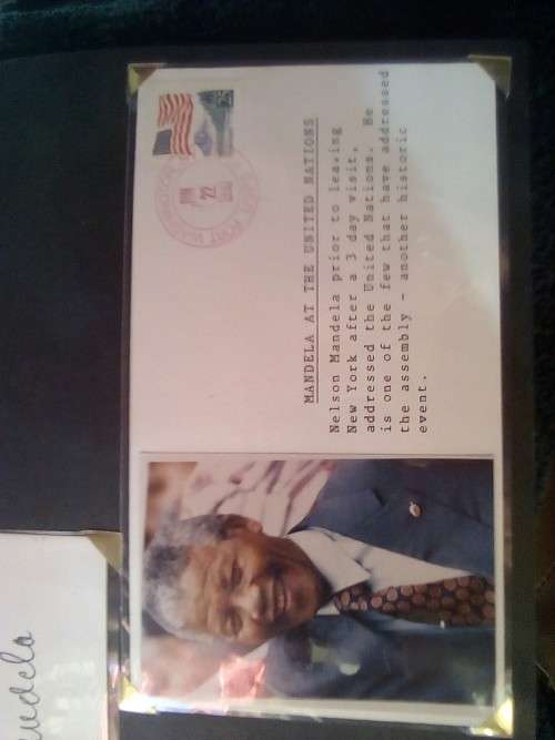 CRAZY ZERO START!!!! $$ All must GO!  - AUTHENTICATED SIGNATURE MANDELA ORIGINAL FDC 1990