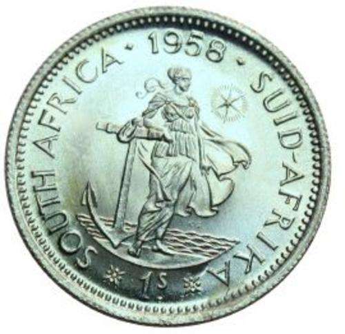 1958 Shilling - Rare in this grade and very difficult to find!