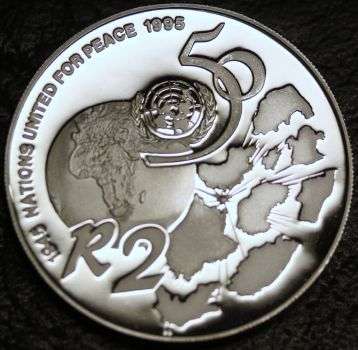 CRAZY! $$$ R1 START! $$$$ - SILVER R2 PROOF UNITED NATIONS 1995
