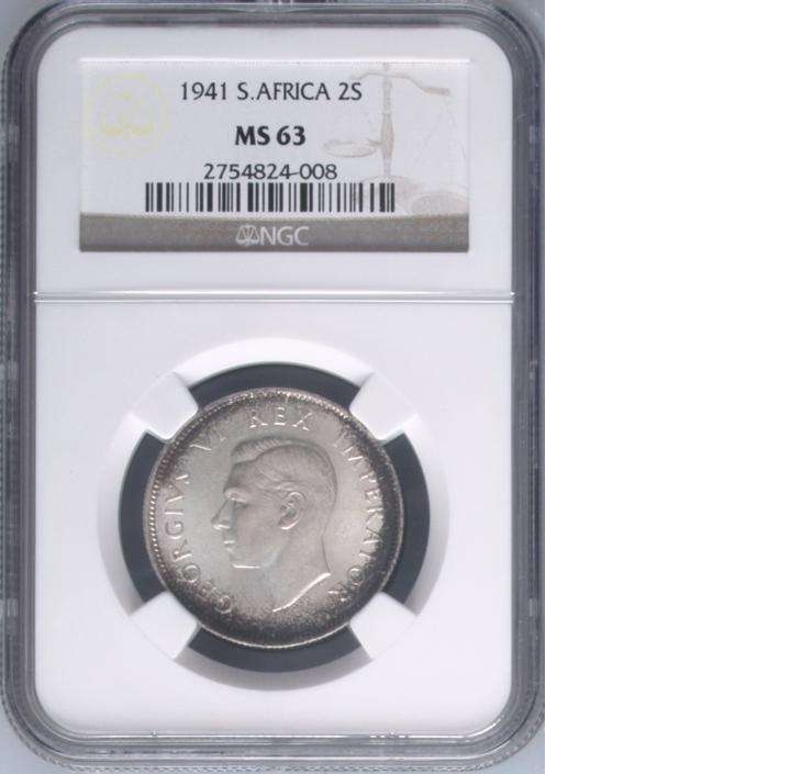 Start at Zero!!!! $$ Clearance $$ All must GO! $$ South Africa UNION - 1941 2S MS63