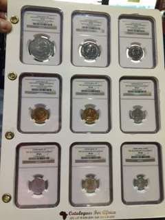 Start at Zero! $$ Clearance $$ All must GO! $$ GANDHI full PROOF set 1969 9 coins! FINEST Known!