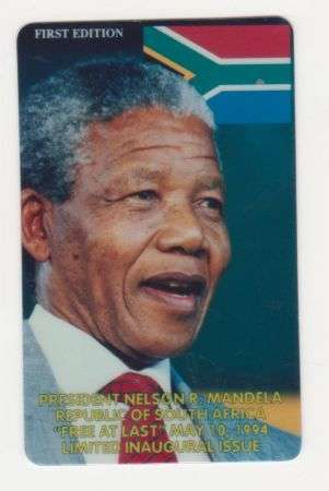 Mandela 1994 USA issued Limited edtion Inaugural Issue phonecard used