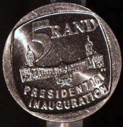 CRAZY! $$$ R1 START! $$$$ - MANDELA 1994 INAUGURATION R5 UNC