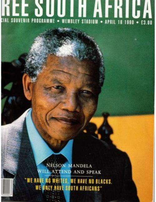CRAZY! $$$ R1 START! $$$$ - Mandela 16 April 1990 tribute concert prgramme