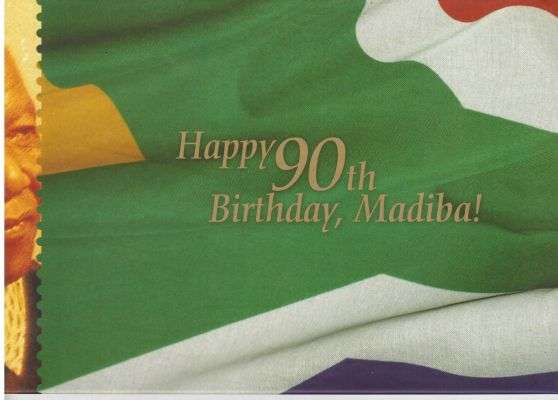 CRAZY! $$$ R1 START! $$$$ - MANDELA 90TH BIRTHDAY FOLDER MINT!