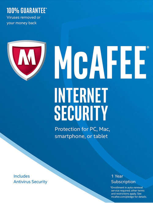 McAfee Internet Security 2018 /1 Device/ 1 Year licence