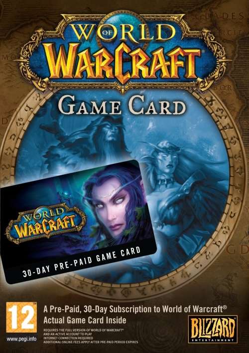 World of Warcraft 30 day time card EU Battle.net CD Key