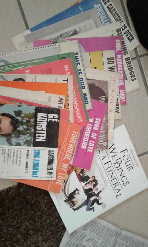 Sheet music variety / Verskeidenheid bladmusiek
