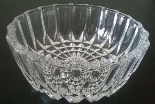 VINTAGE CUT-GLASS CANDY JAR WITH LID