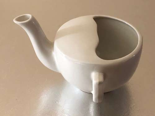 VINTAGE ROYAL WINTON GRIMWADES ENGLAND SIDE HANDLE TEA POT CREAMER CLASSIC WHITE