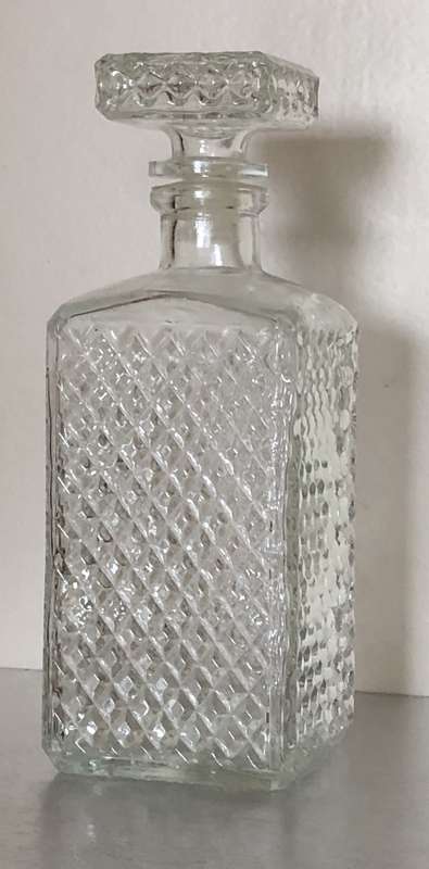 ITALIAN CUT GLASS DECANTER