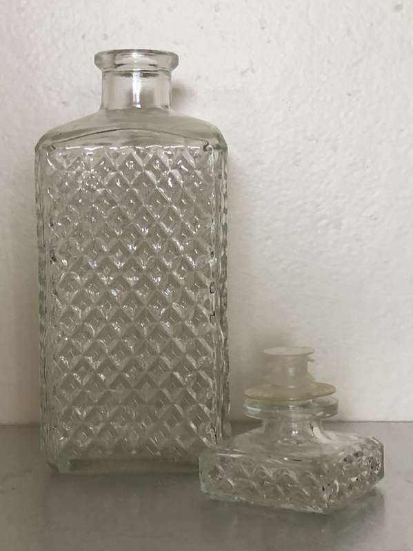 ITALIAN CUT GLASS DECANTER